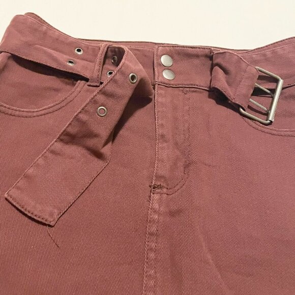 Tinseltown Skirt Belted Mini Denim Skirt Size 3 - Picture 13 of 16